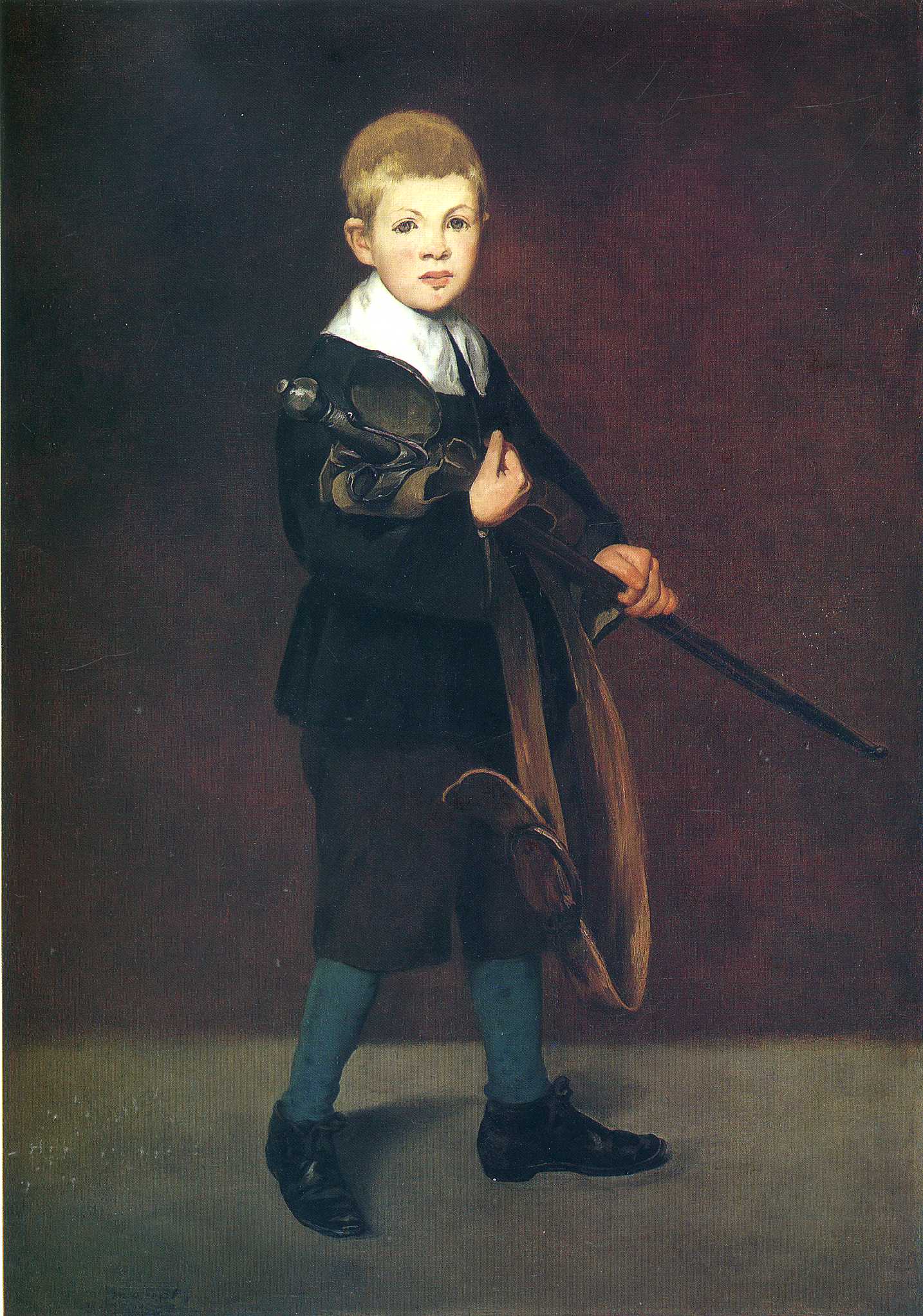 Boy with a sword (1861) - Edouard Manet Tablo