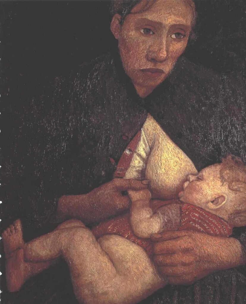 Breast feeding mother - Paula Modersohn-Becker Tablo