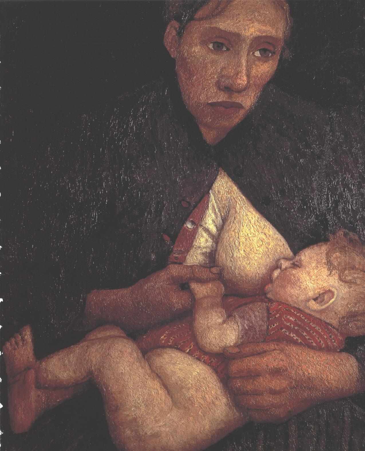 Breast feeding mother - Paula Modersohn-Becker Tablo