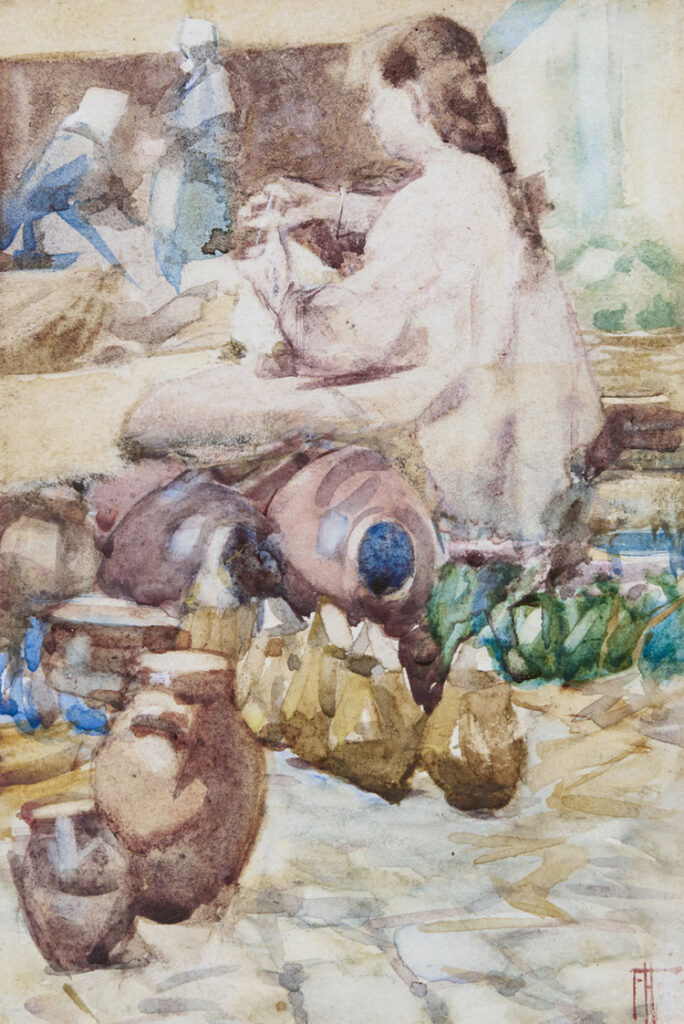 Breton Pottery (1902) - Frances Hodgkins Tablo