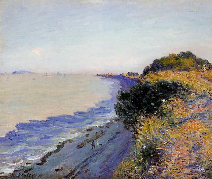 Bristol Channel from Penarth, Evening (1897) - Alfred Sisley Tablo