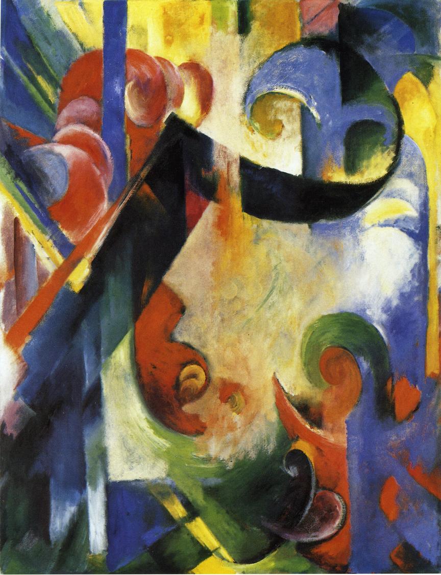 Broken Forms (1914) - Franz Marc Tablo