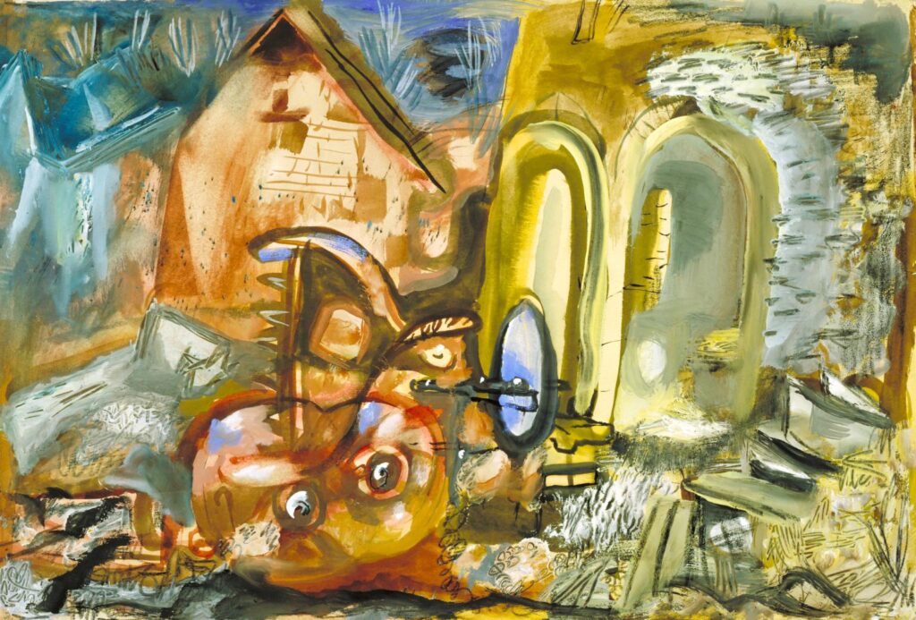 Broken Tractor (1942) - Frances Hodgkins Tablo