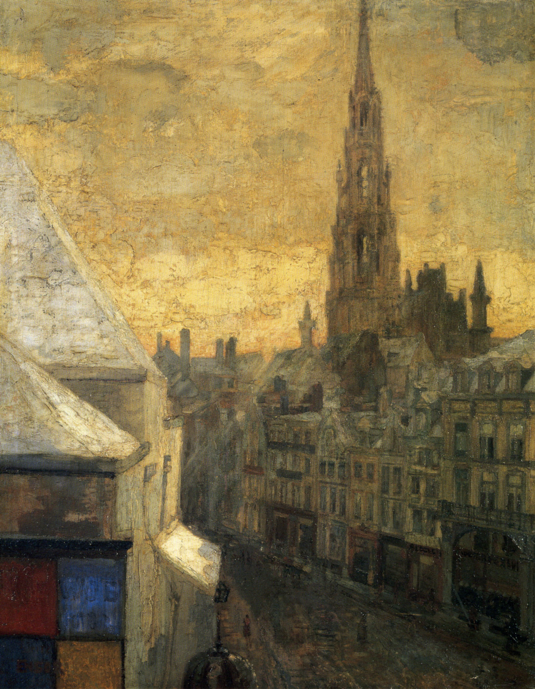 Brussels Town Hall (1885) - James Ensor Tablo