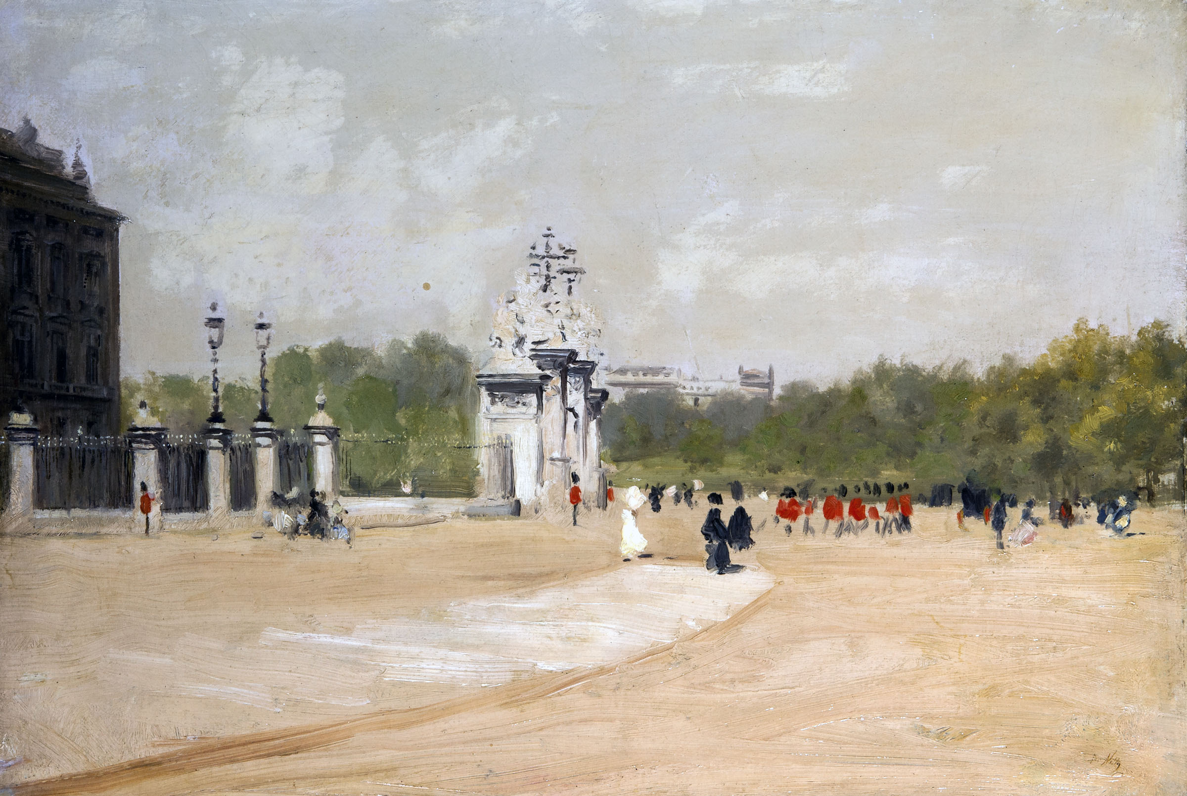 Buckingham Palace, London - Giuseppe De Nittis Tablo