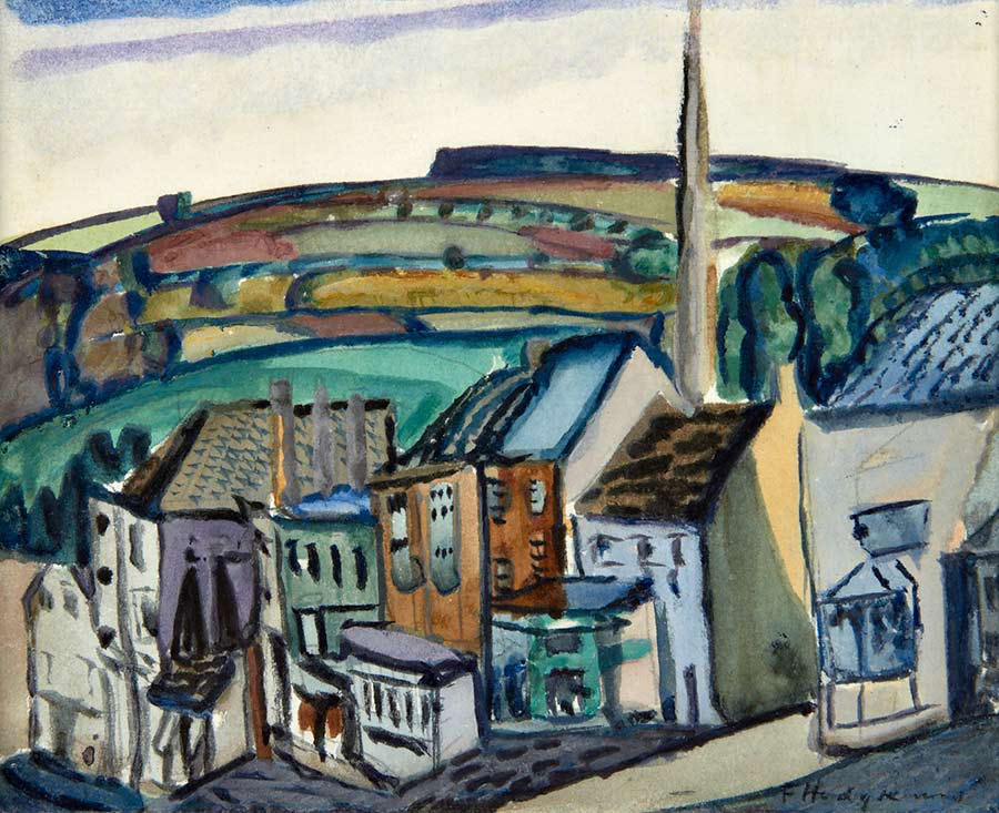 Burford High Street, Oxfordshire (1922) - Frances Hodgkins Tablo