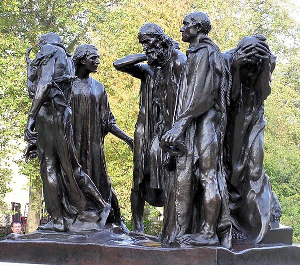 Burghers of Calais (1884) - Auguste Rodin Tablo