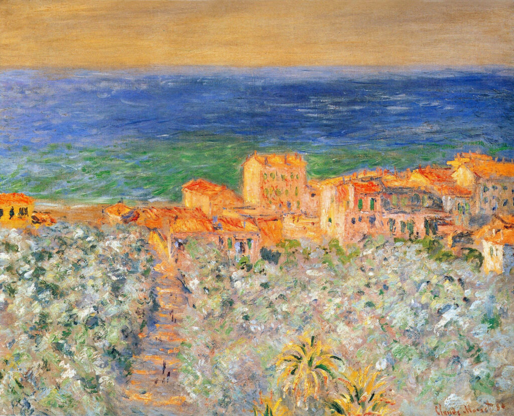 Burgo Marina at Bordighera (1884) - Claude Monet Tablo