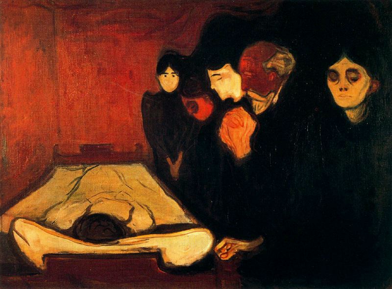 By the Deathbed (Fever) (1893) - Edvard Munch Tablo