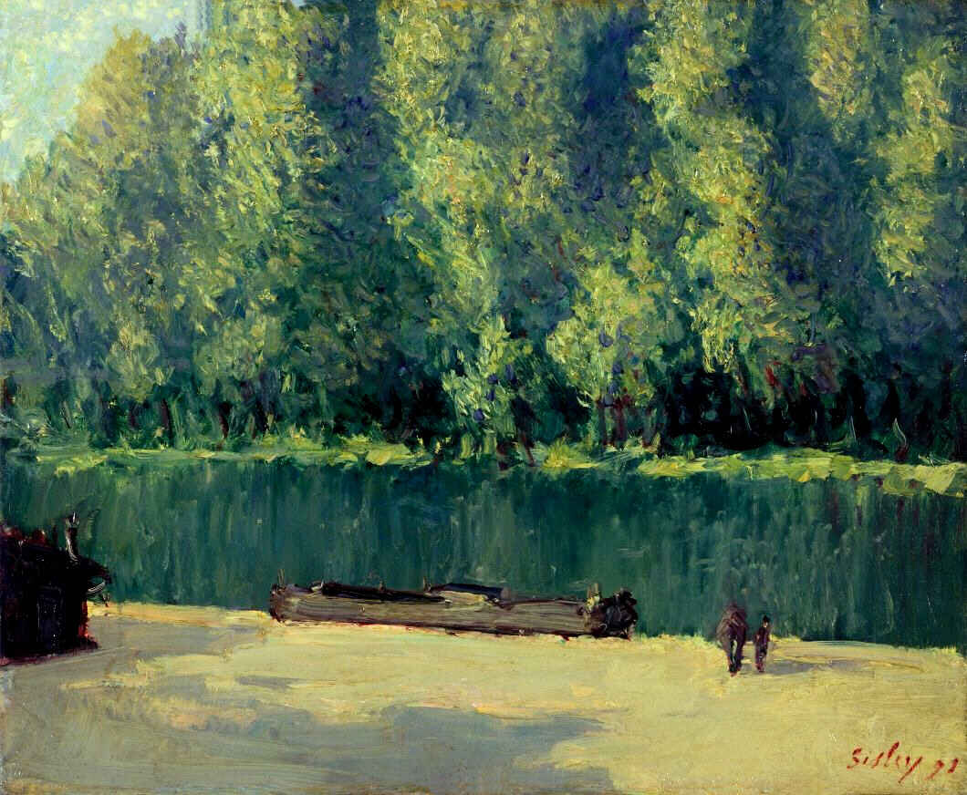 By the Loing - Alfred Sisley Tablo