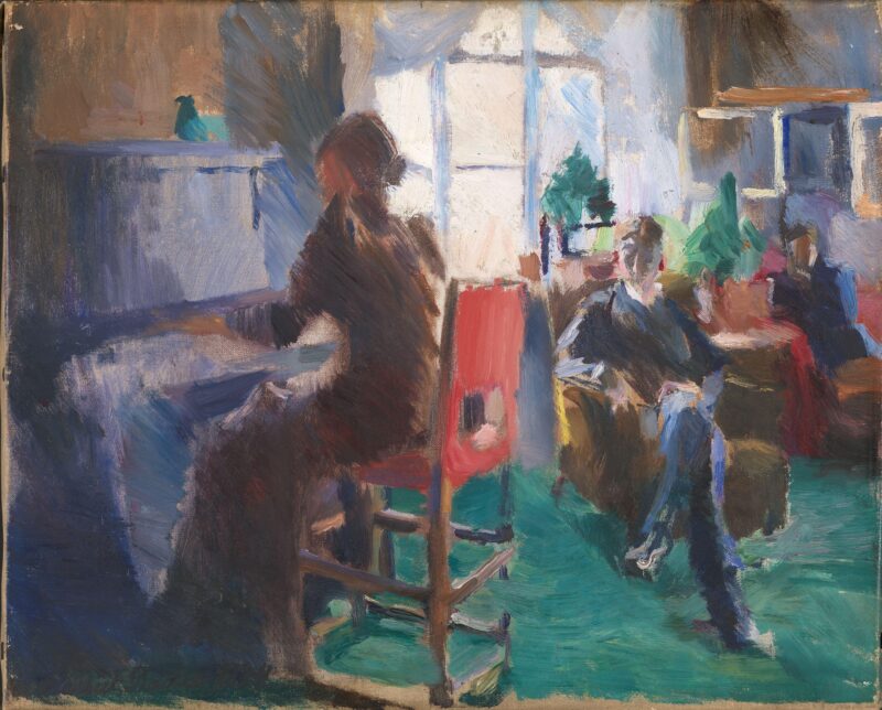 By the Piano (1894) - Harriet Backer Tablo