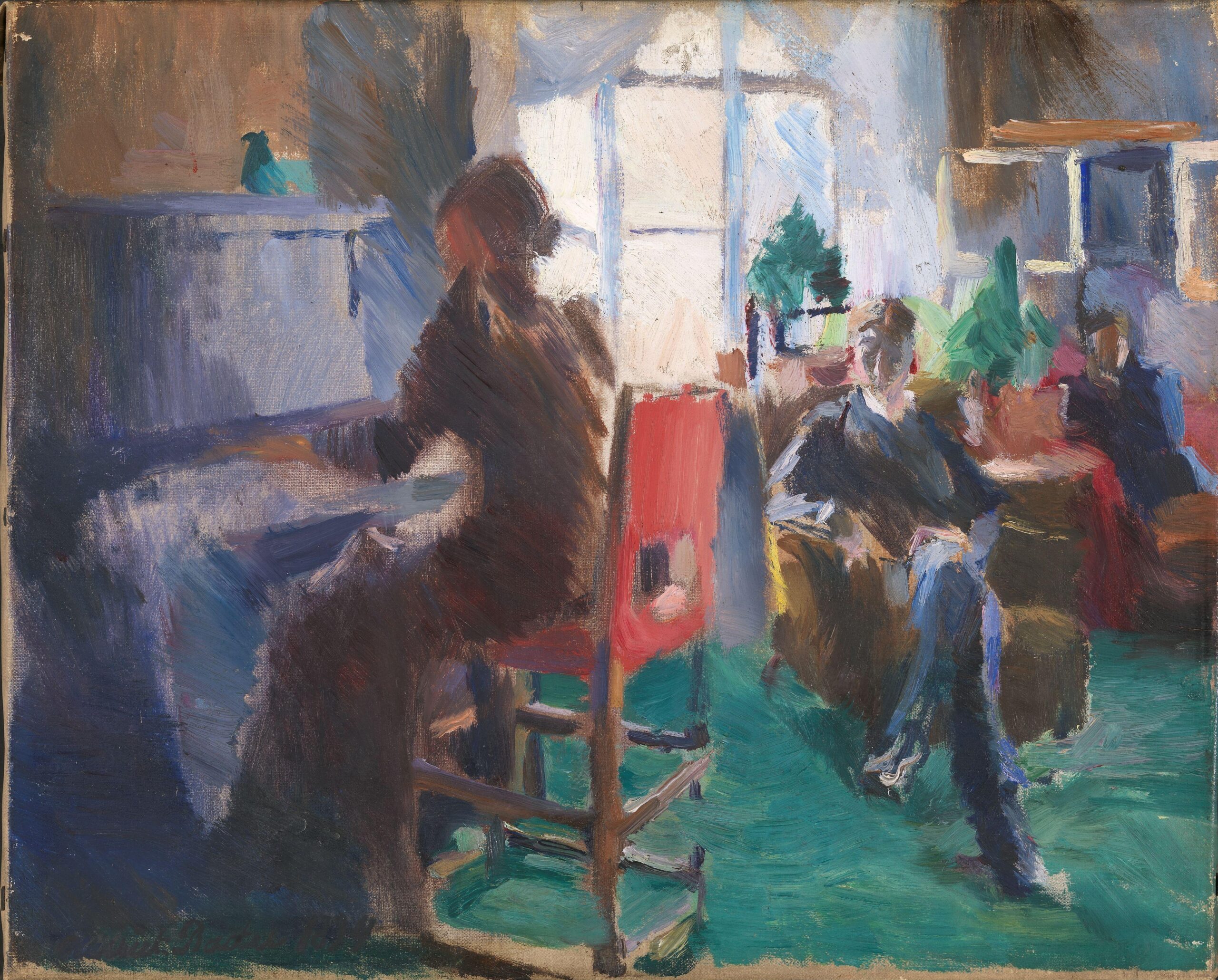 By the Piano (1894) - Harriet Backer Tablo