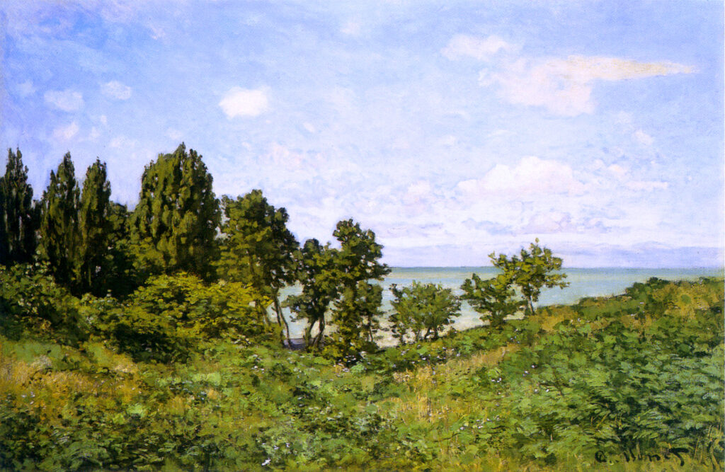 By the Sea (1864) - Claude Monet Tablo