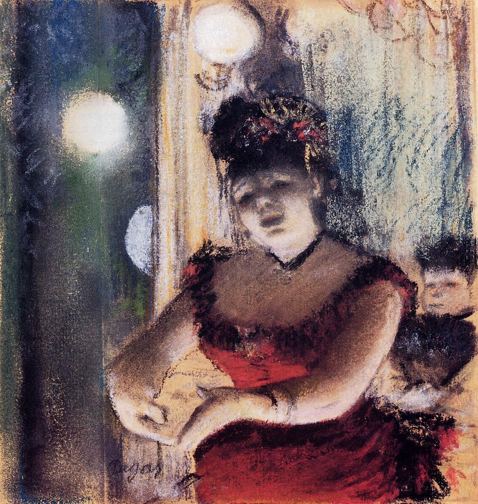 Cafe Concert Singer (1878) - Edgar Degas Tablo