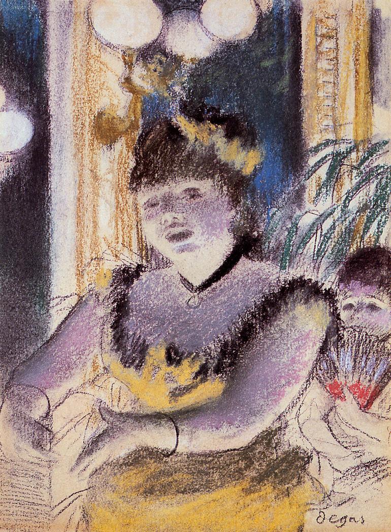 Cafe Concert Singer (1879) - Edgar Degas Tablo
