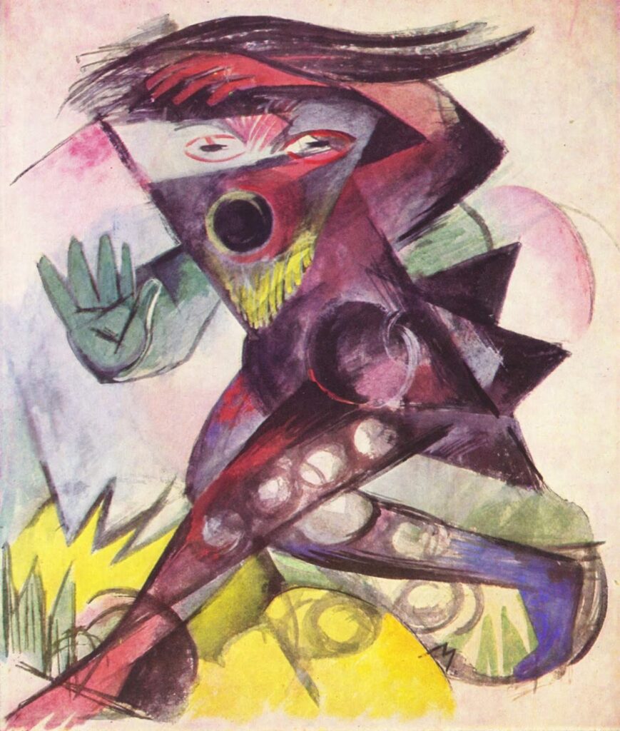 Caliban (from Shakespeare's The Tempest) (1914) - Franz Marc Tablo