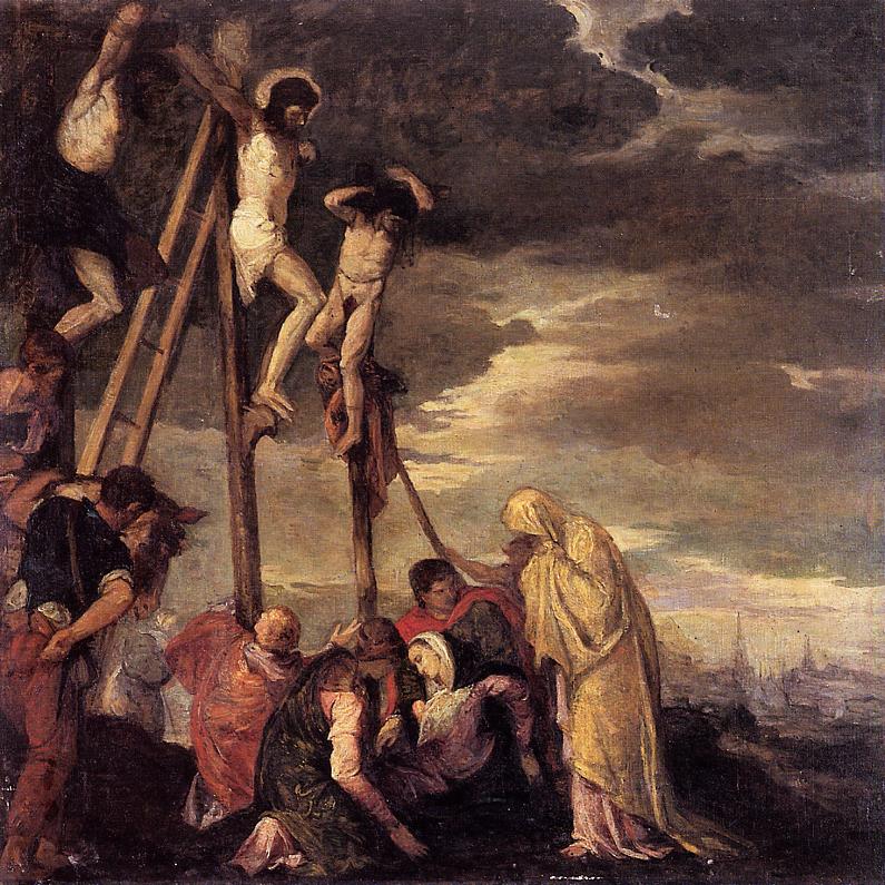 Calvary (after Veronese) (1858) - Berthe Morisot Tablo