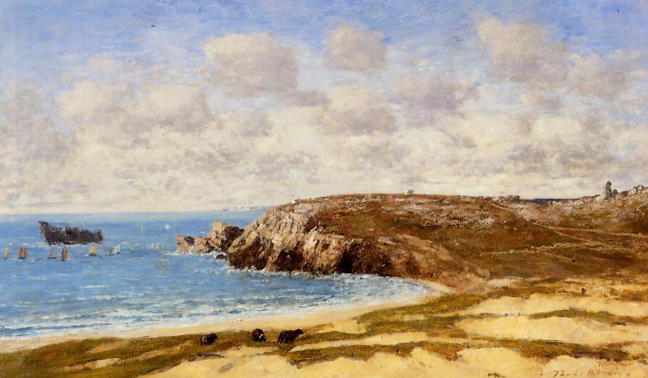 Camaret, Le Toulinguet (1872) - Eugène Boudin Tablo