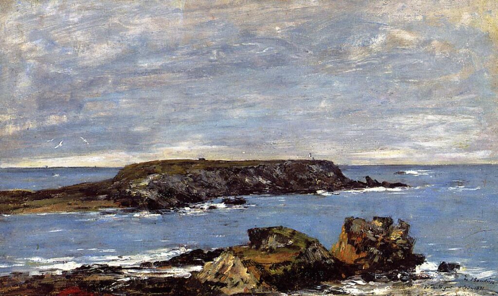 Camaret, The Toulinguet (1871) – Eugène Boudin Tablo