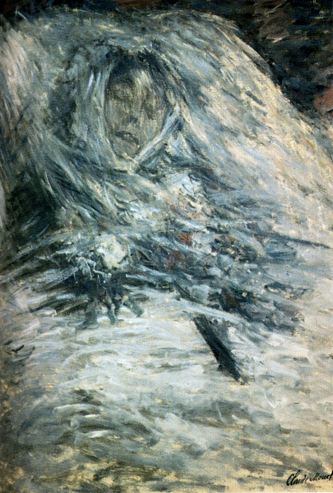Camille Monet On Her Deathbed (1879) - Claude Monet Tablo