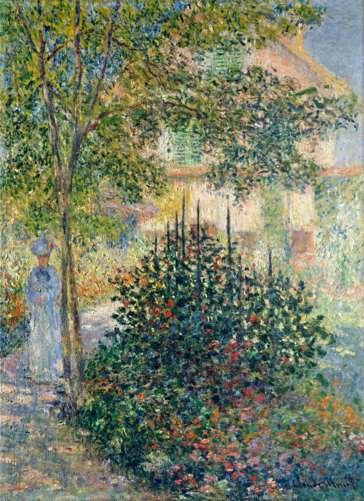 Camille Monet in the Garden at the House in Argenteuil (1876) – Claude Monet Tablo