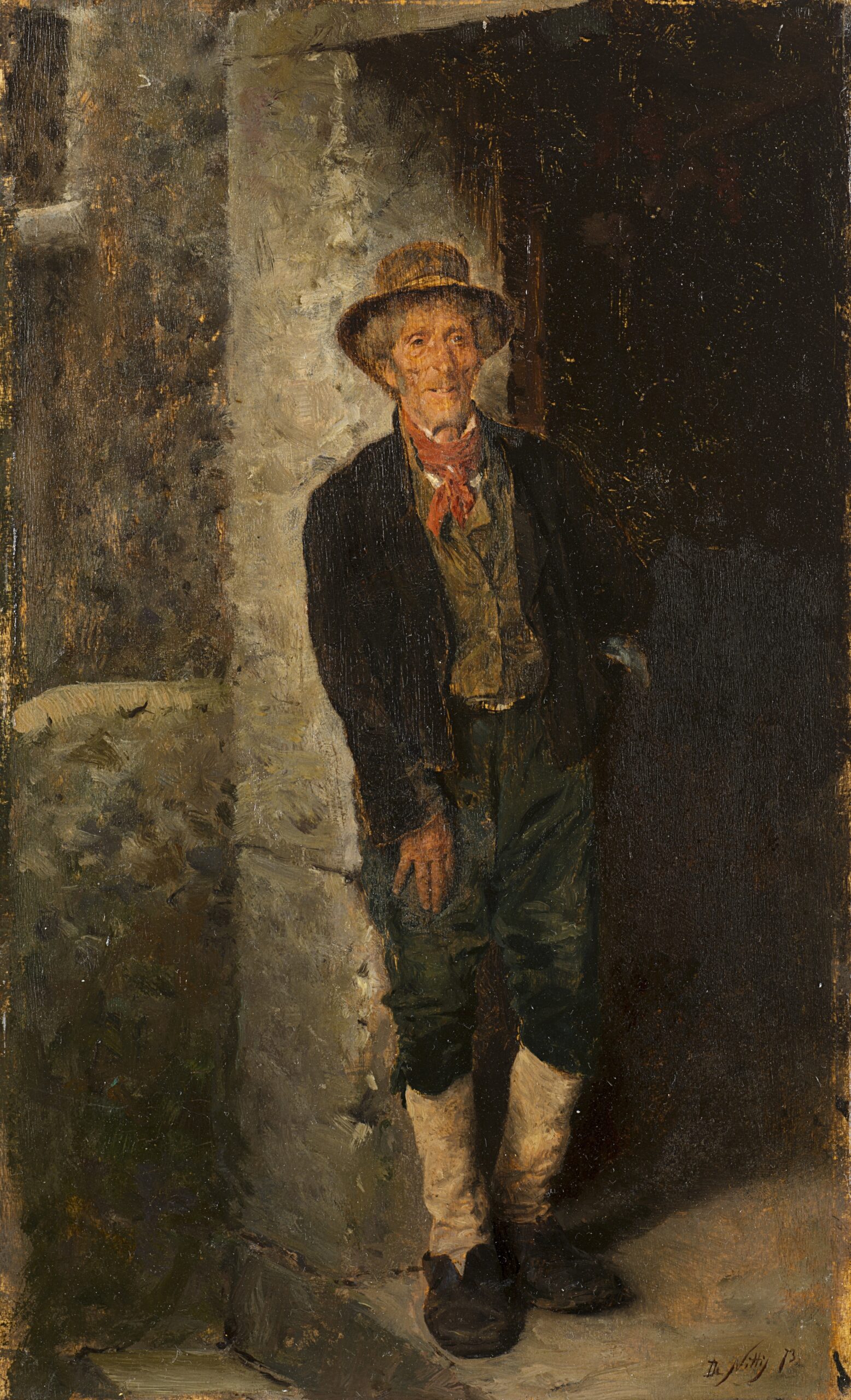 Campanian peasant (1873) - Giuseppe De Nittis Tablo