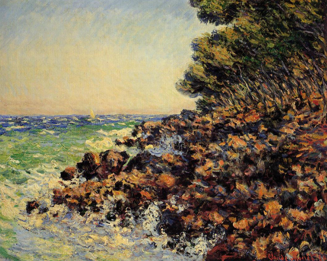 Cap Martin (1884) - Claude Monet Tablo