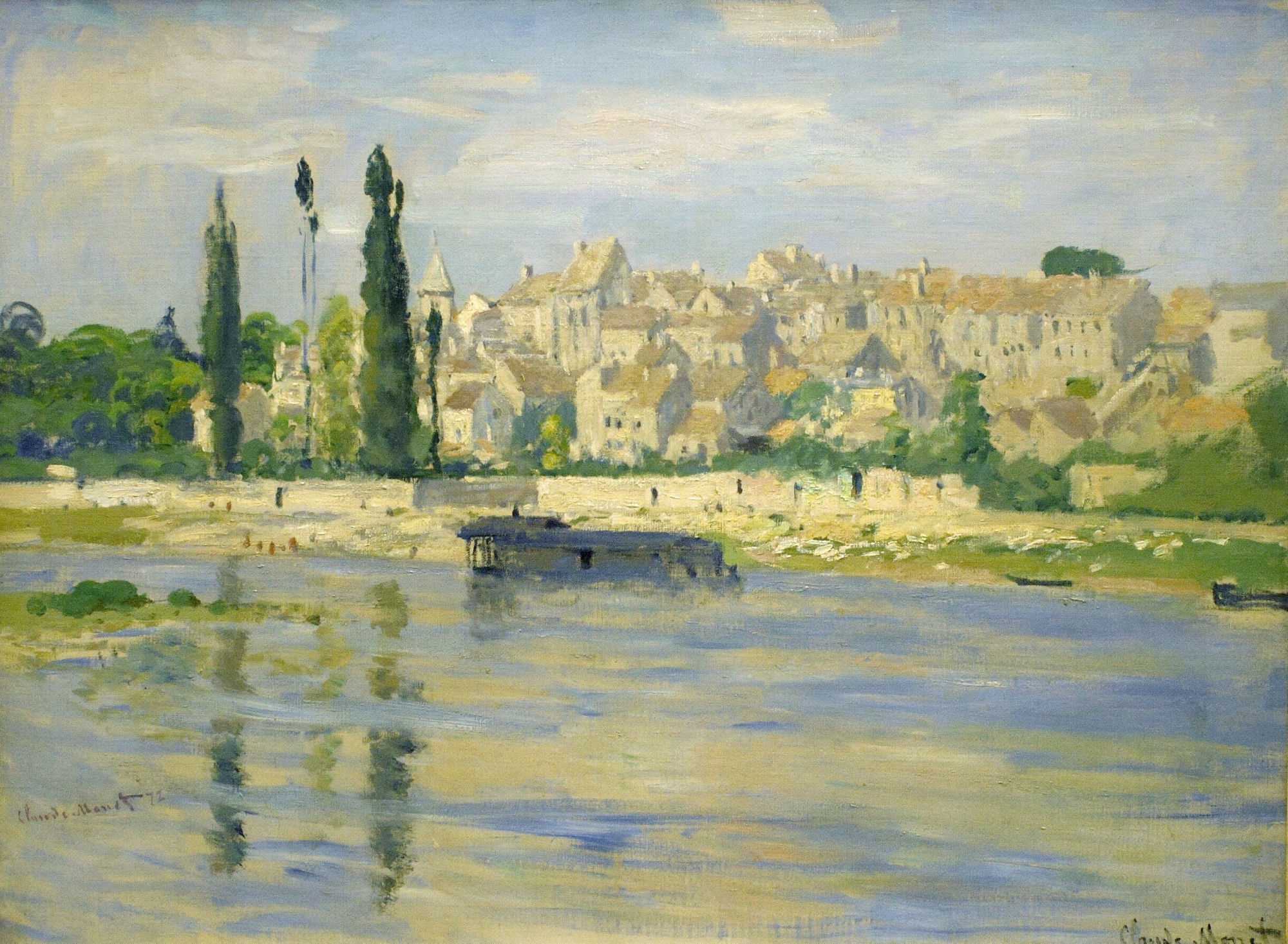 Carrieres Saint Denis (1872) - Claude Monet Tablo
