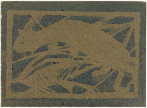 Cat (1913) - Christian Rohlfs Tablo