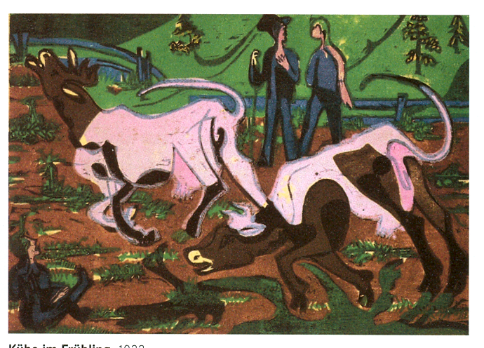 Cattle in the Spring (1933) - Ernst Ludwig Kirchner Tablo