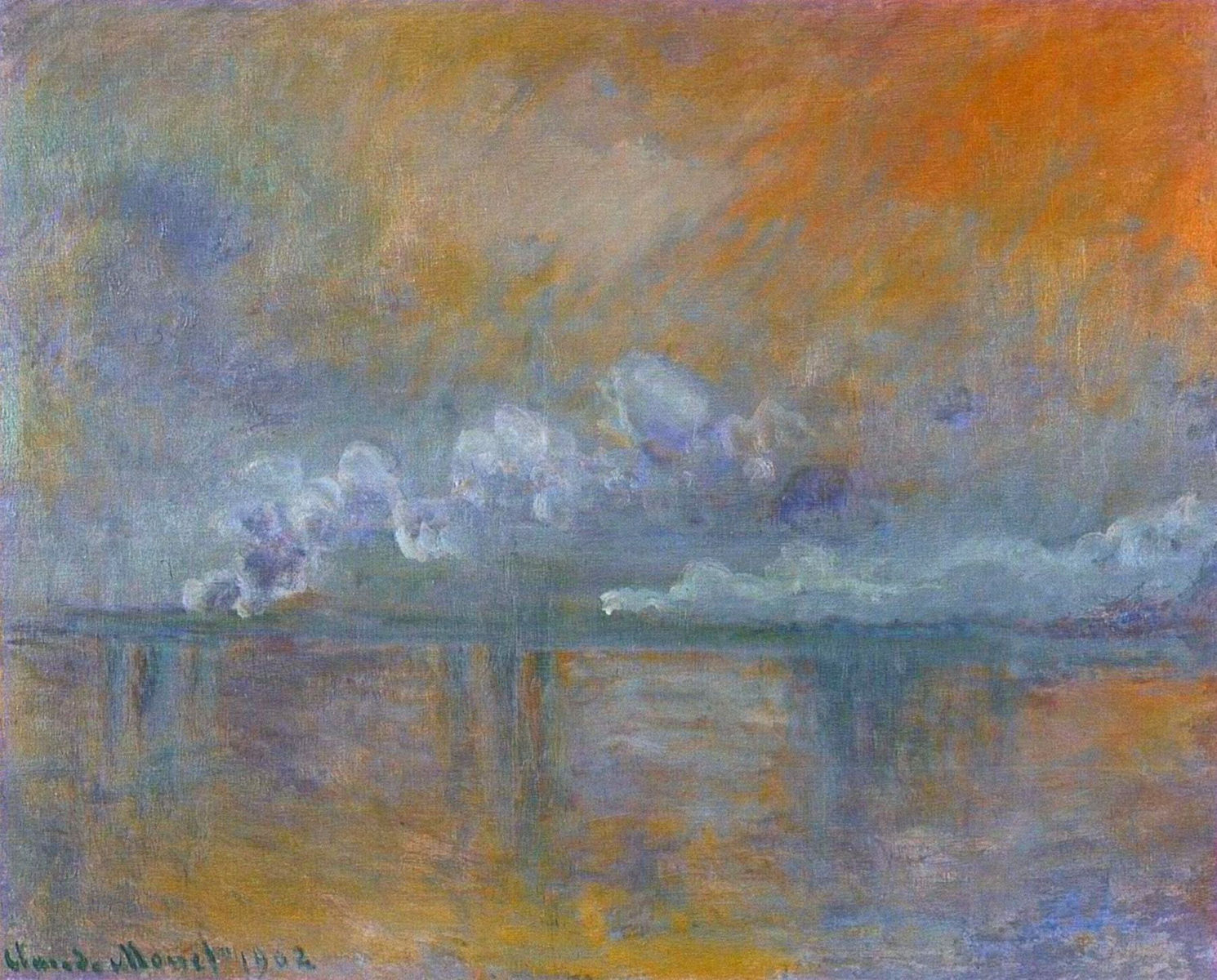 Charing Cross Bridge 02 (1902) - Claude Monet Tablo