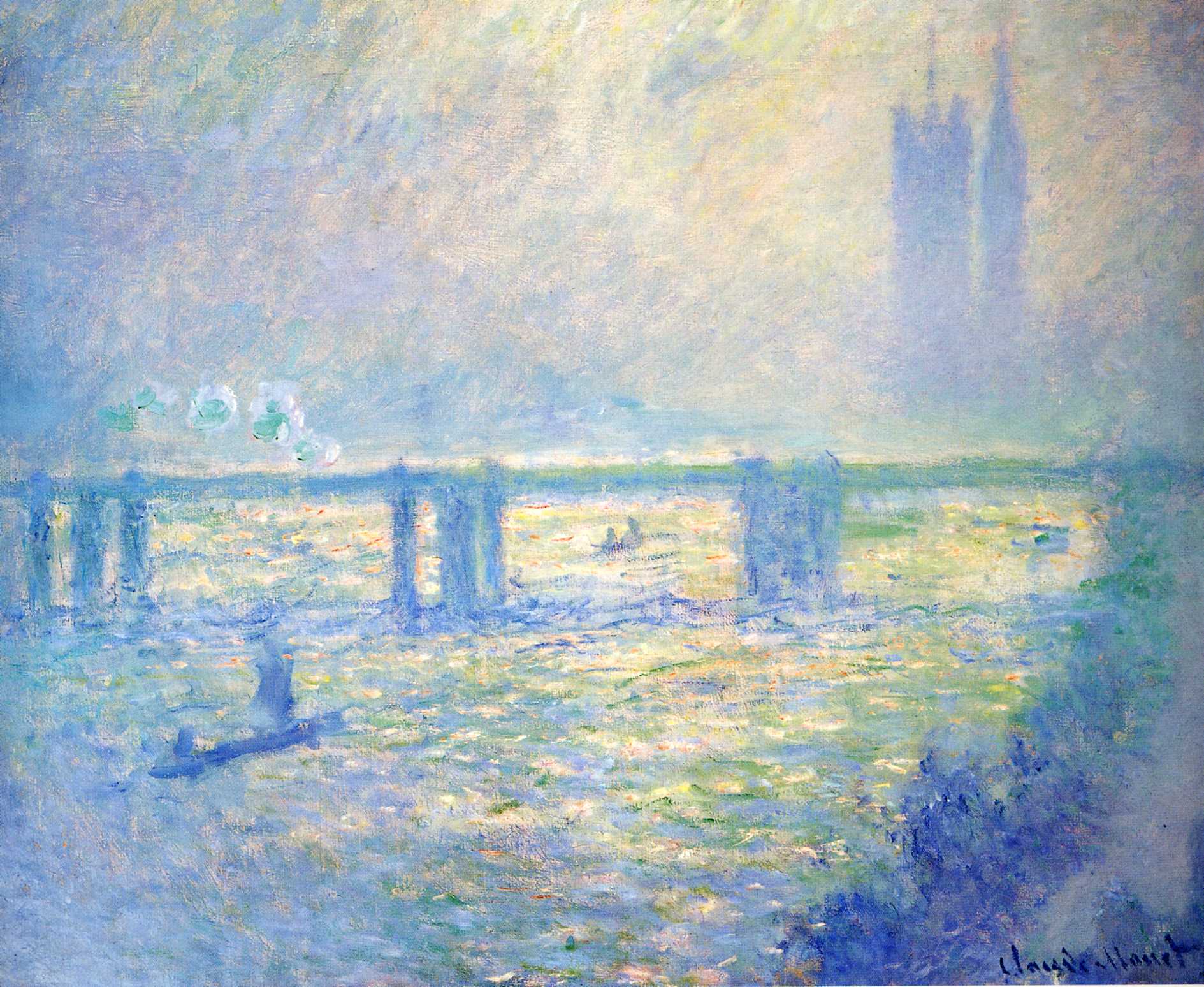Charing Cross Bridge 03 (1899) - Claude Monet Tablo