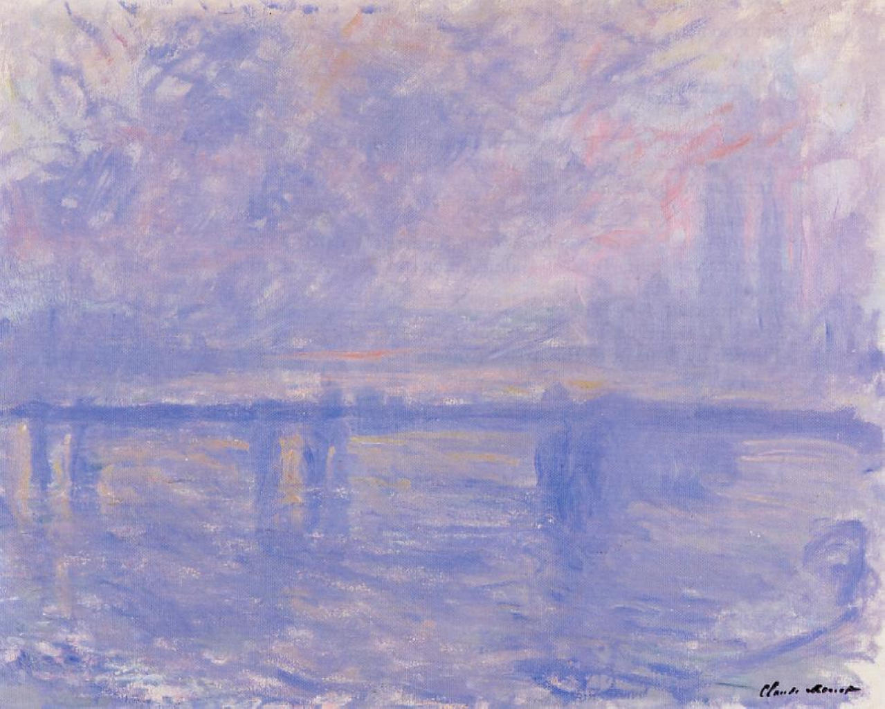 Charing Cross Bridge 09 (1899) - Claude Monet Tablo
