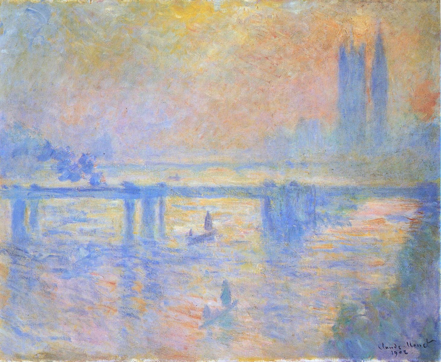 Charing Cross Bridge (1902) - Claude Monet Tablo