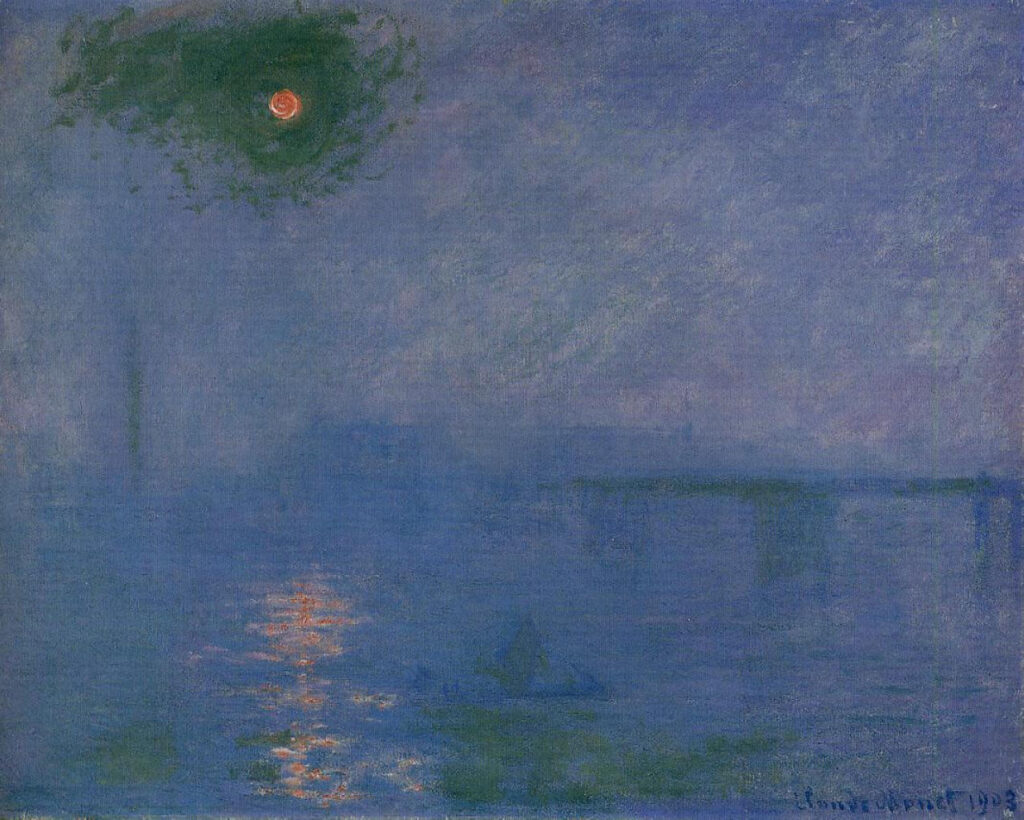 Charing Cross Bridge, Fog on the Themes (1903) - Claude Monet Tablo