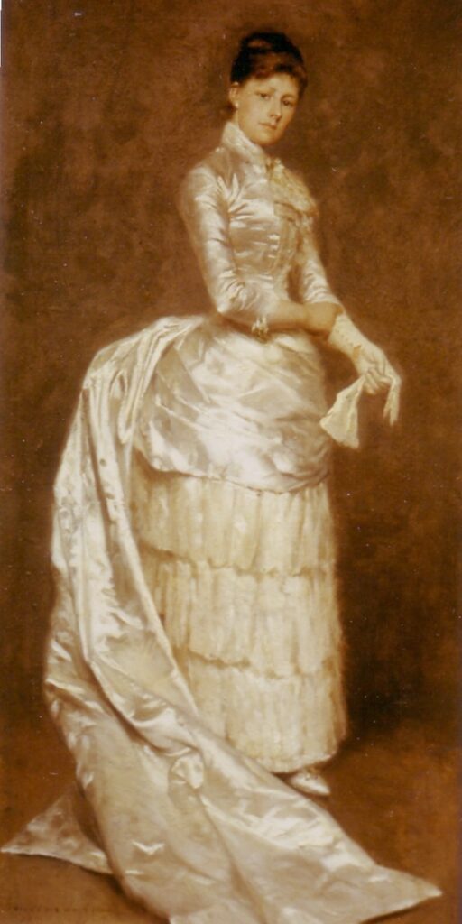 Charlotte Dufaux, in her wedding dress (1886) - Emile Claus Tablo