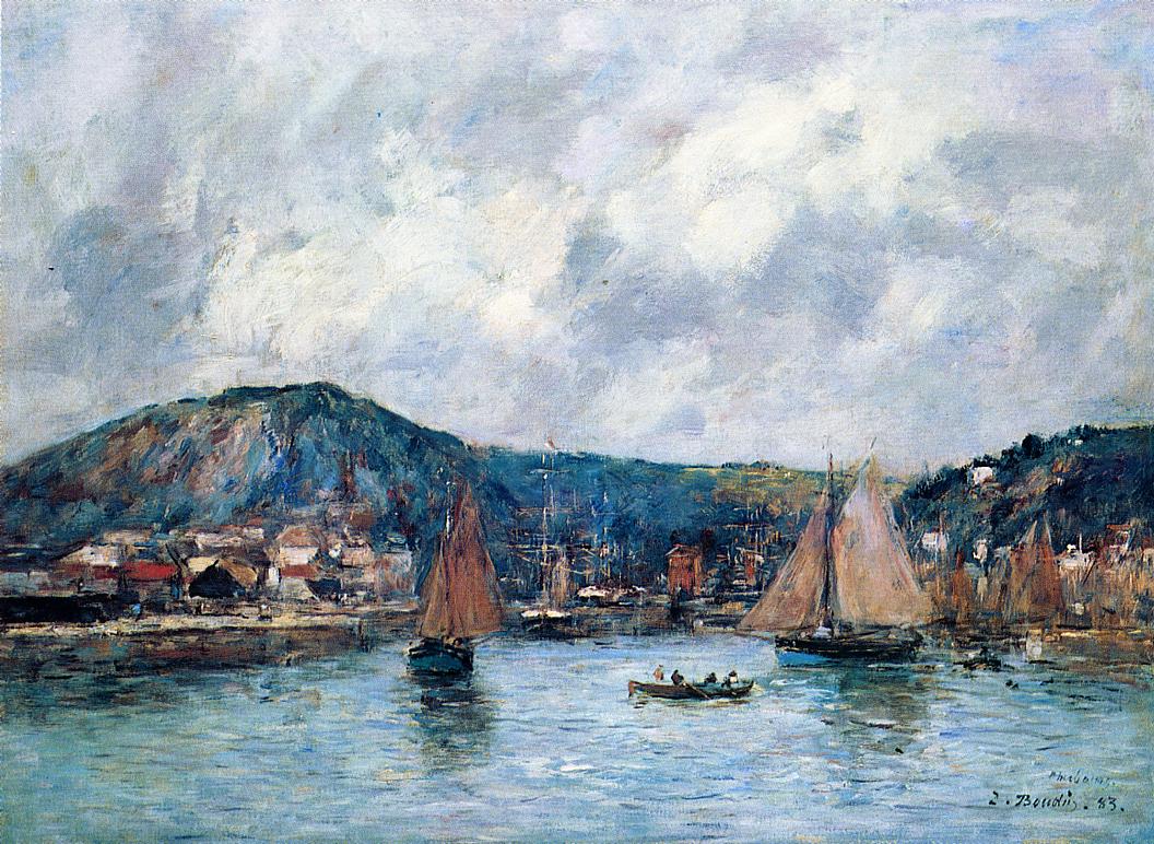 Cherbourg (1883) - Eugène Boudin Tablo