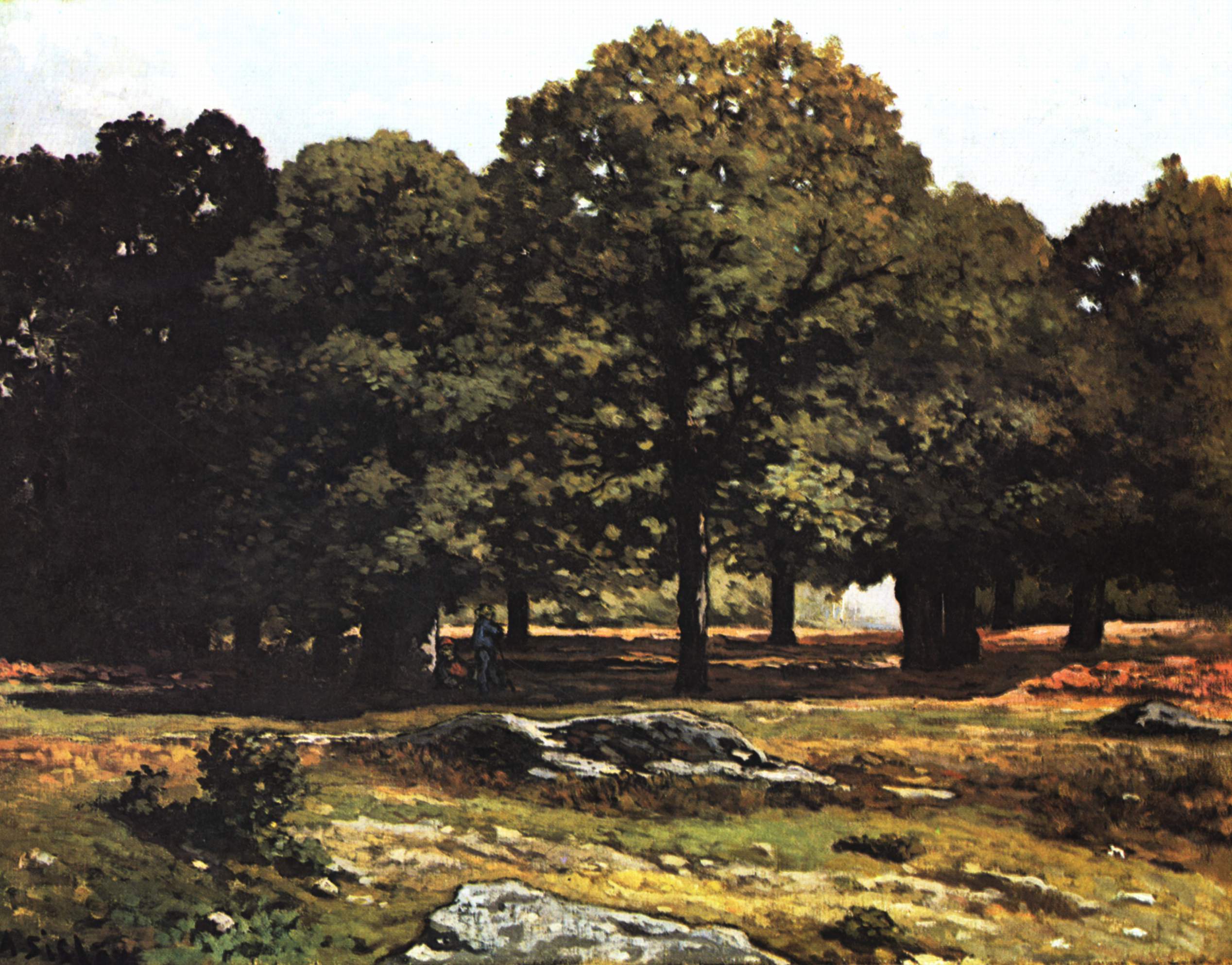 Chestnut Avenue in La Celle Saint Cloud (1865) - Alfred Sisley Tablo