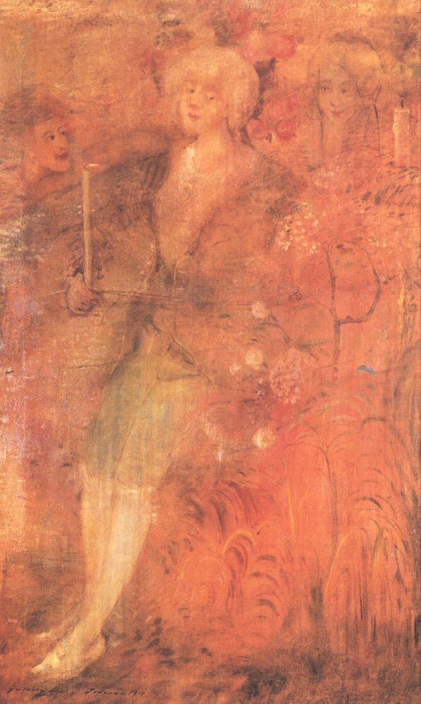 Chevalier aux Roses (1914) - Lajos Gulácsy Tablo