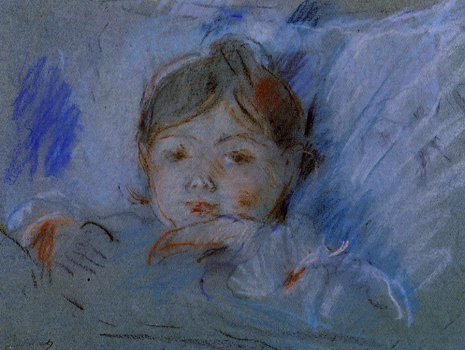 Child in Bed (1884) - Berthe Morisot Tablo