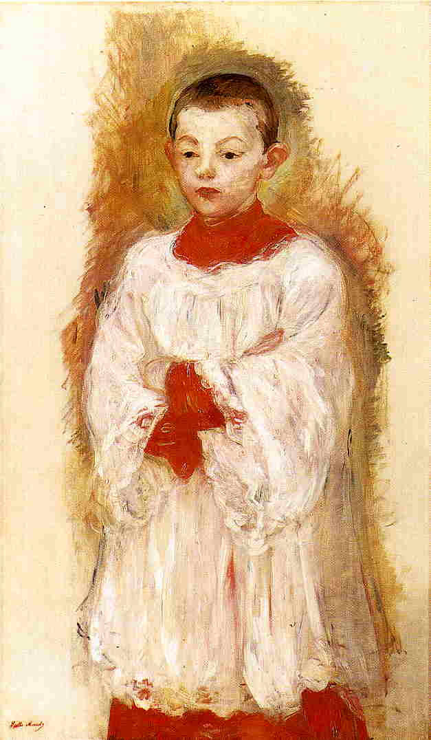 Choir Boy (1894) - Berthe Morisot Tablo