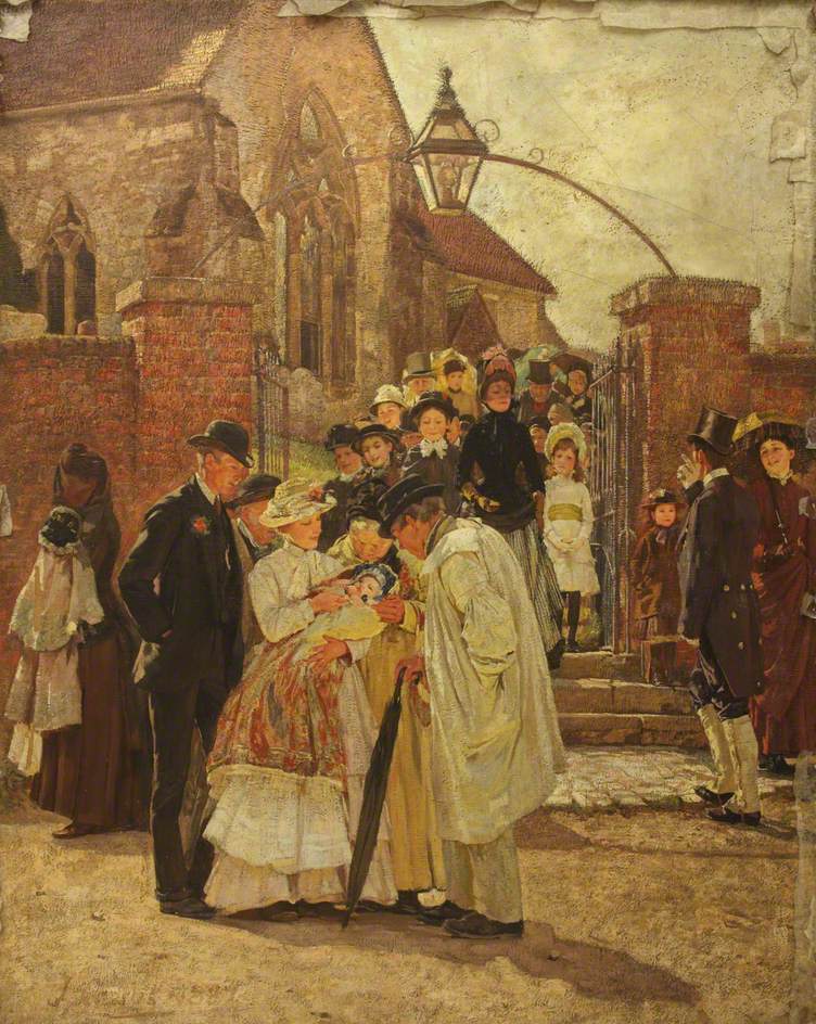 Christening Sunday (South Harting, Sussex) (1887) - James Charles Tablo