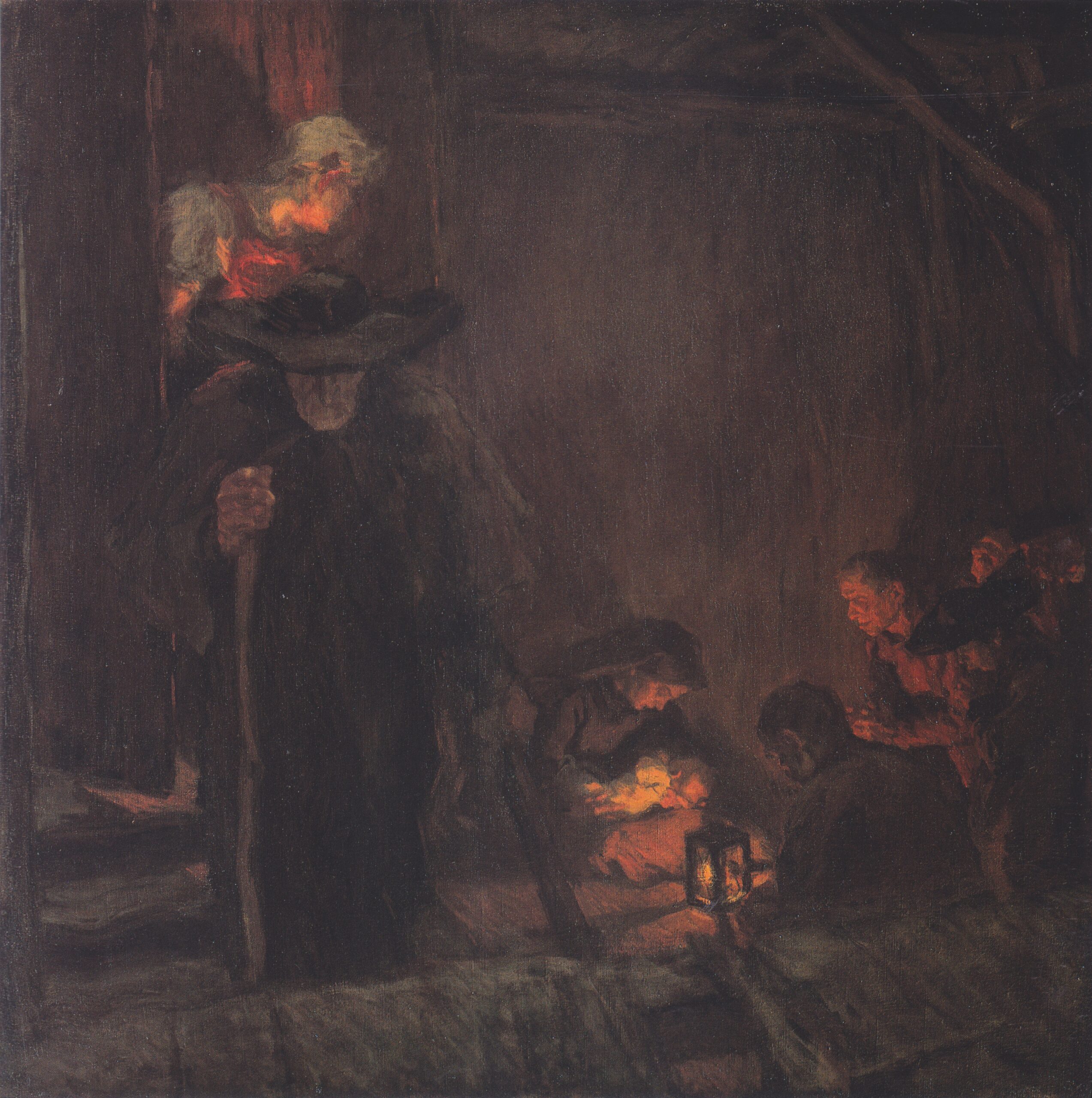 Christnacht (1903) - Albin Egger-Lienz Tablo