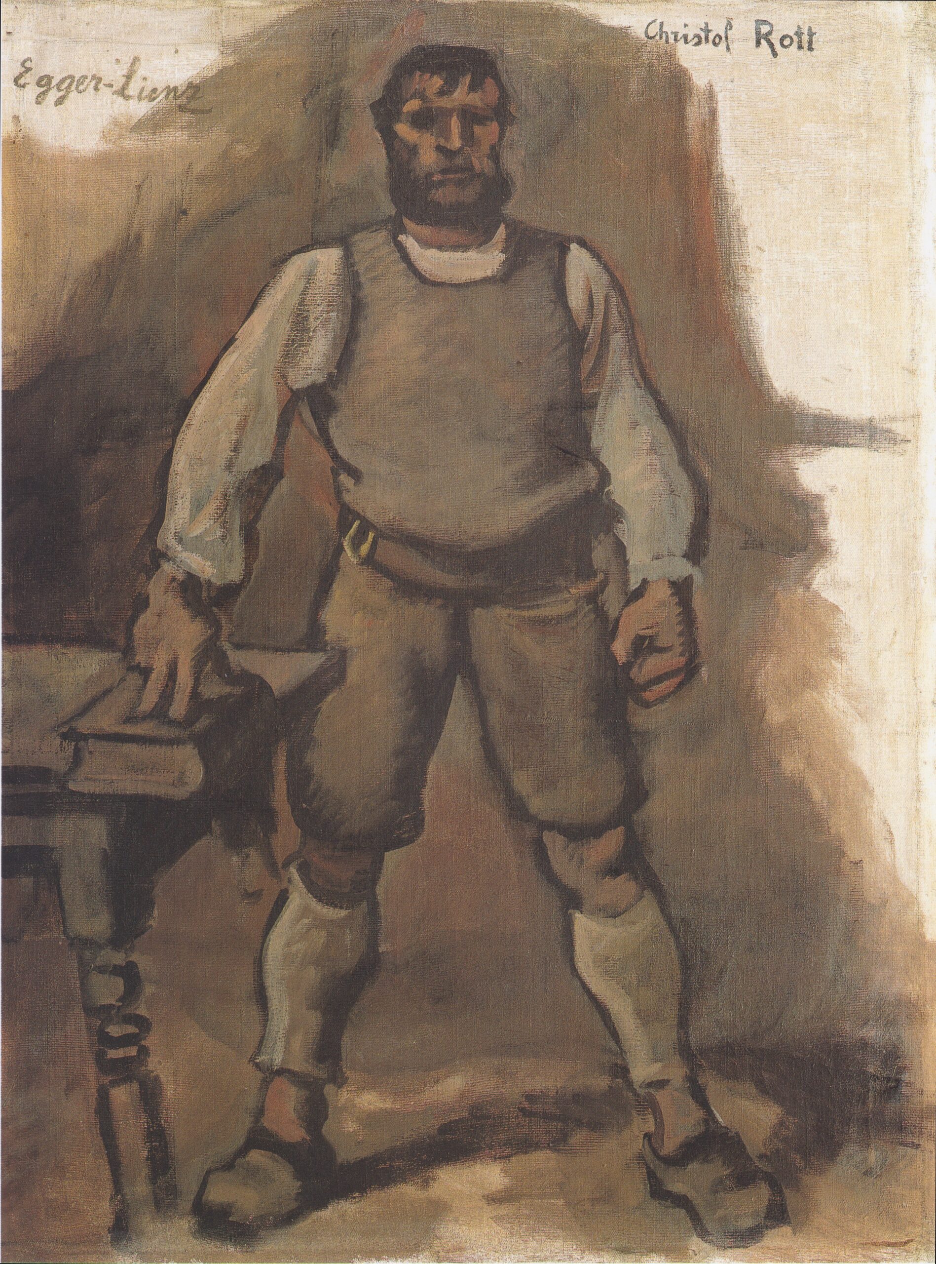 Christoph Rott, Ein Bauer (1910) - Albin Egger-Lienz Tablo