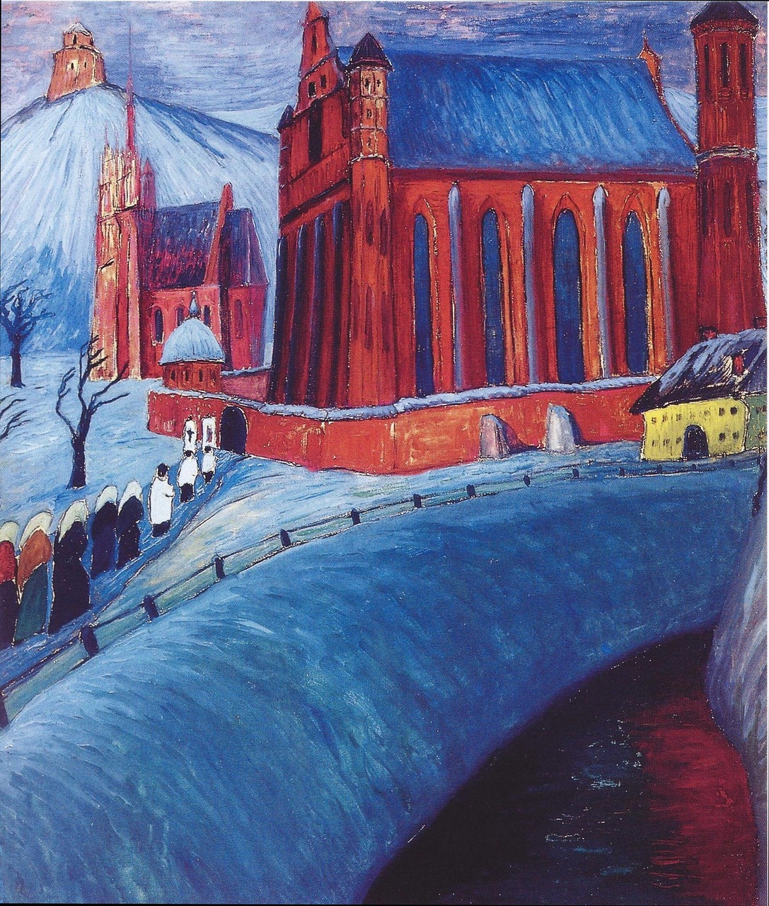 Church of St. Anne in Vilna (1913) - Marianne von Werefkin Tablo