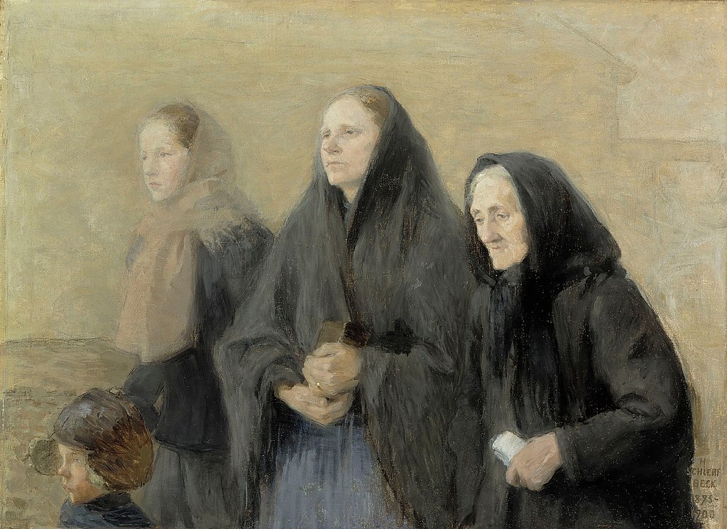 Churchgoers (Easter Morning) (1900) - Helene Schjerfbeck Tablo