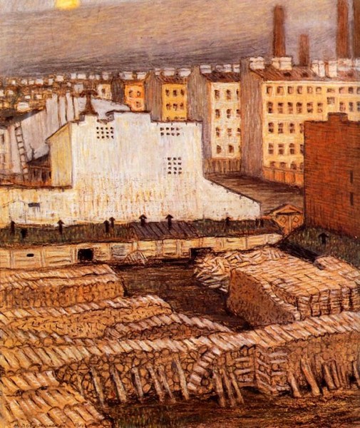 City (1904) - Mstislav Dobuzhinsky Tablo