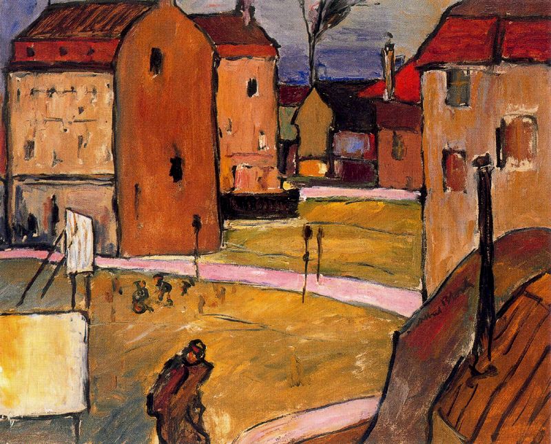 Cityscape - Albert Bloch Tablo