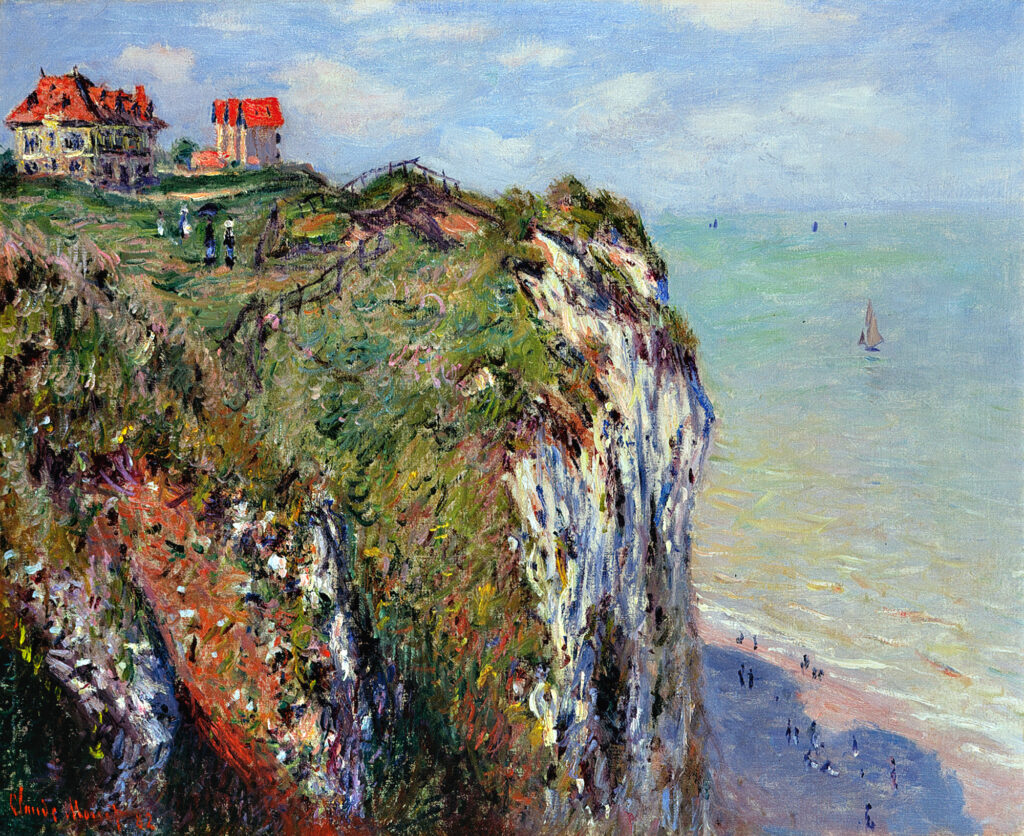 Cliff at Dieppe (1882) - Claude Monet Tablo