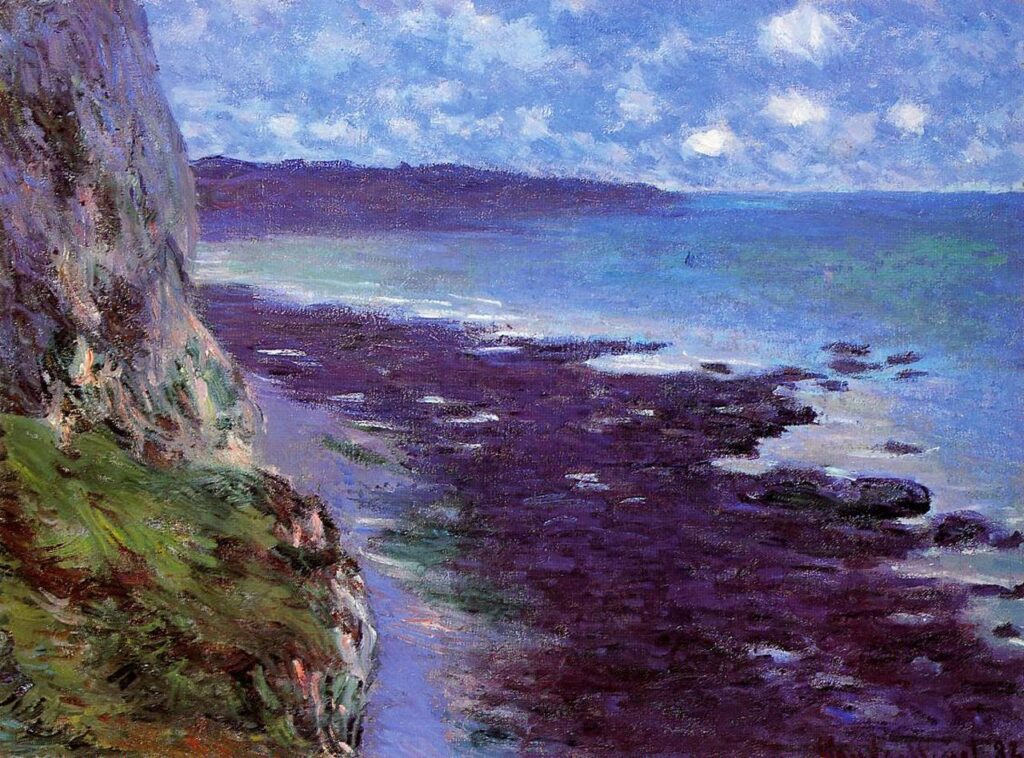 Cliff near Dieppe (1882) – Claude Monet Tablo